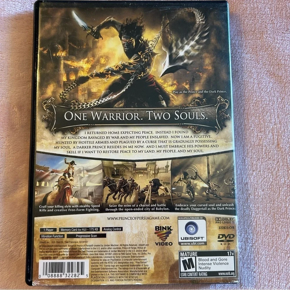 ✨4 for $20✨ Prince of Persia The Two Thrones PS2 excellent pre-owned condition
